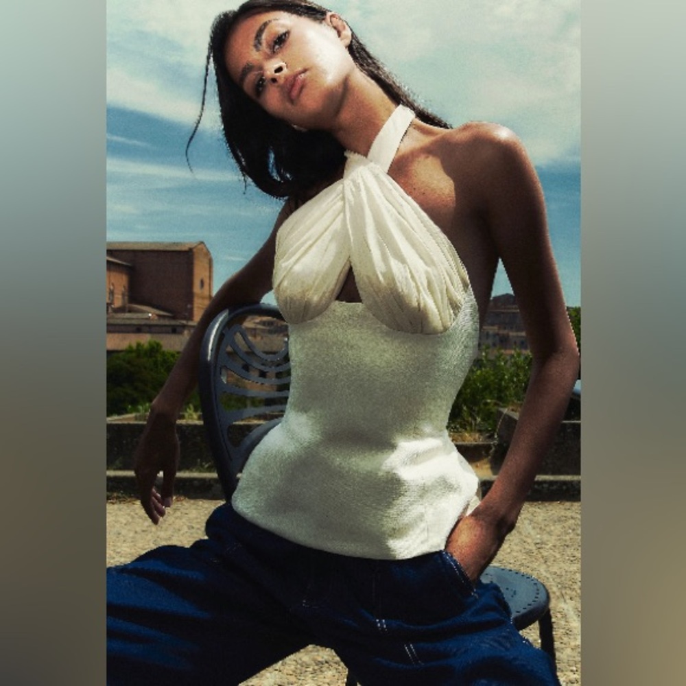 Tae Park Sculpted Halter top
